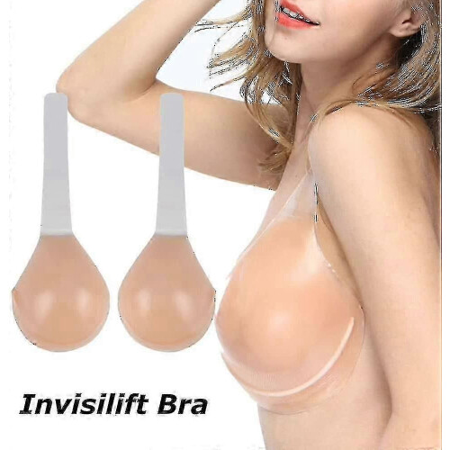 Invisilift Σουτιέν: Σουτιέν Push-Up Lift από σιλικόνη για γυναίκες, αόρατη και κρυφή στήριξη 1