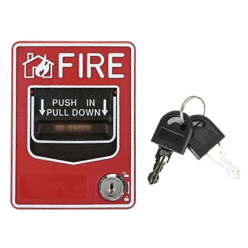 9-28VDC Manual Fire Alarm Pull Station Call Point, Multiple Wire System Safety Button 1