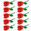 Romantic Rose Bouquet Building Blocks Eternal Model Red 1