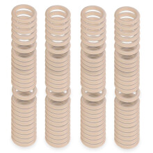 100PCS Natural Wood Rings for Crafts 55mm Lace Rings for DIY Crafts