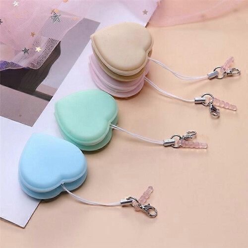 Love Heart Shape Phone Wipe Cloth Cleaning Glasses Tools Random Color 2