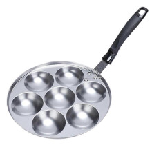 7 Hole Octopus Grill Plate with Handle, Pancake Cake Poffertjes Pan, Stuffed Pancake Pan for Restaurant Shop