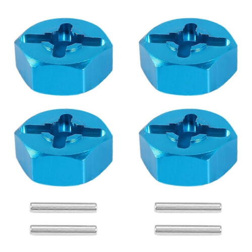 4Pcs Hexagonal Combiner Wheel Rim Hex 7Mm Upgrade 12Mm Metal Adapter