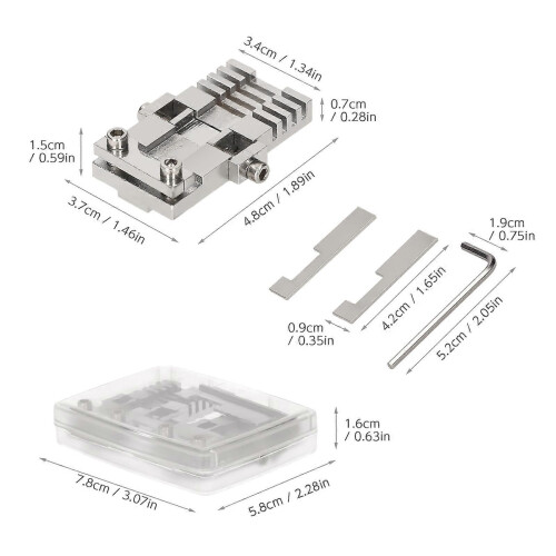 Αξεσουάρ Μηχανής Κοπής Κλειδιών Universal Key Clamping Set με Κουτί