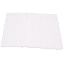 50 bastoncini di plastica bianchi per decorare torte (diametro 0,4 pollici, lunghezza 9,5 pollici)