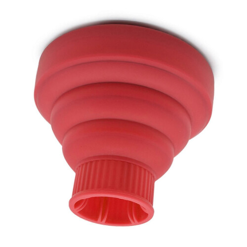 Silicone Collapsible Hair Dryer Diffuser Travel Portable Folding Blow Dryer Diffuser Attachment Red 2