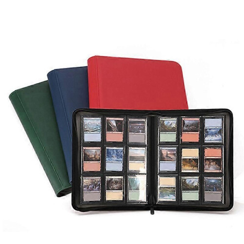 Game Card Book Card Side Loading Binder Game Zipper Card Red 2