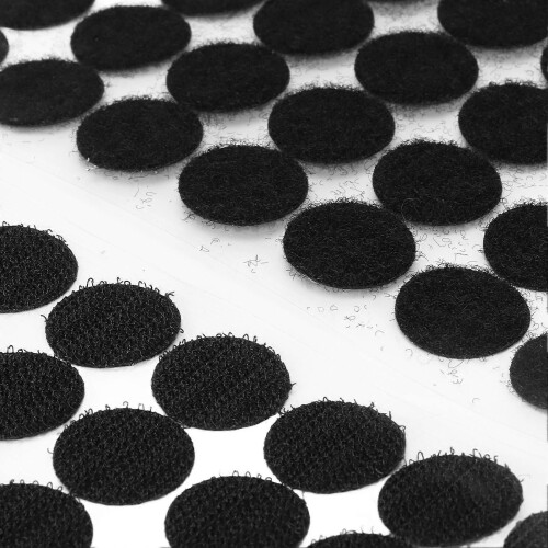 500 ζεύγη αυτοκόλλητων ταινιών με κουκκίδες 2cm, μαύρες, επαν 2