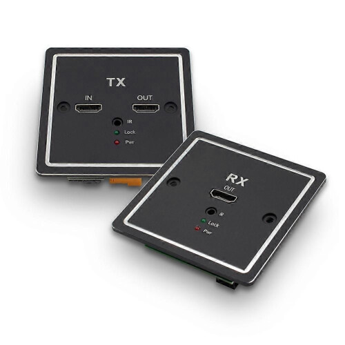 Επέκταση επιτοίχιας πλάκας TX/RX συμβατή με HDMI με υπέρυθρ
