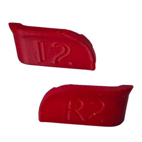 1 paar L2 R2-knopdop voor Ayn Handheld Console Plastic-Rood