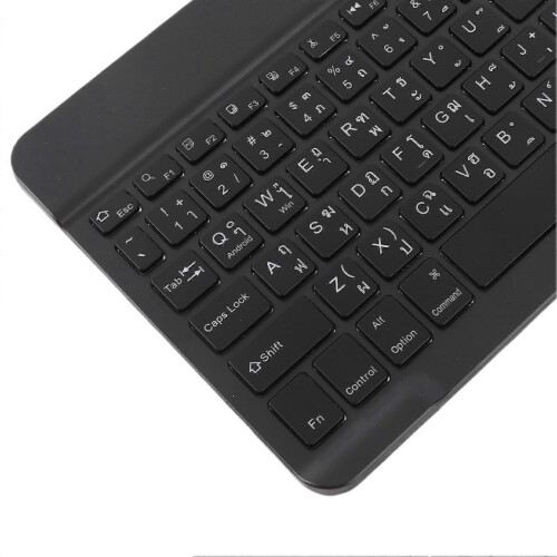 Wireless Bluetooth Keyboard 10in with RGB Backlight Square Keycap for Phone TabletBlack Thai 1