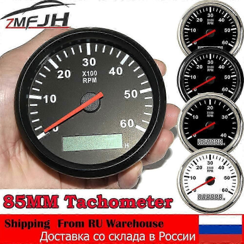 85MM LCD στροφόμετρο ωρόμετρο 3000-8000 σ.α.λ. για κινητήρα ντίζελ, 1
