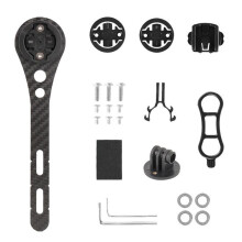 Carbon Fiber Bicycle Handlebar Computer Holder Bicycle Speedometer Holder Handlebar Extender for  Bryton Wahoo