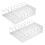 2 Pcs Acrylic Eyeshadow Palette Makeup Organizer,7-Cell, for Cosmetic 1