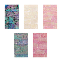 5 Sheet Nail Art Sticker Adhesive Broken Gradient Mermaid Shell
