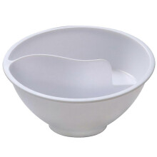 Cereal Bowl Milk Bowl Dry and Wet Separation Cereal Bowl,White