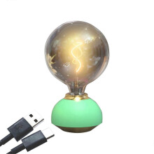 Glass LED Table Lamp Touch Dimmable Table Lamp Light Green