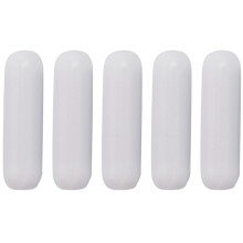 5 pezzi di agitatore magnetico in PTFE da 25 mm (1 pollice), barra da laboratorio bianca, barra di agitazione