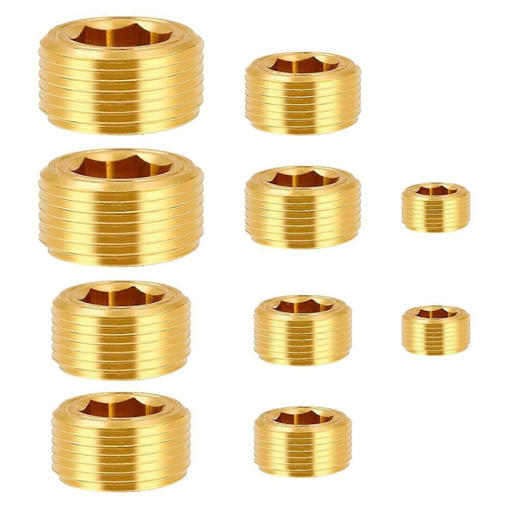 Pipe Plug Socket Set Brass Pipe Plug Fittings Male Internal Hex 9409192941572