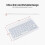 0301D Wireless BT Keyboard Ultra-thin Mini Round Keycap 78 Key Backlight Keyboard for Android/Windows/iOS Tablet/Laptop Black 3