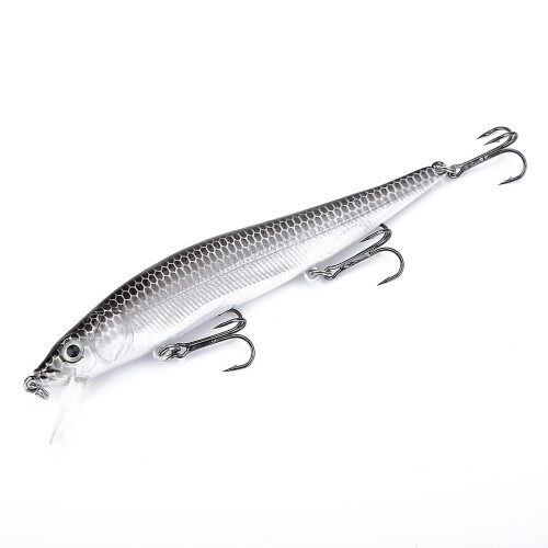 1 Stück künstlicher Angelköder, langer Schwanz, naturgetreuer Köderfisch, Fischzubehör (A)