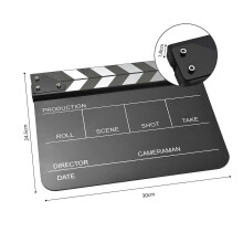 Claqueta acrílica Claqueta de cine Pizarra de director de cine Claqueta de escena de acción Claqueta