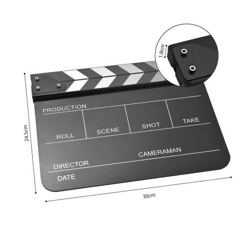 Ακρυλική ταινία Clapperboard Clapboard Ταινία Σκηνοθέτη Slate Cut Σκην