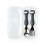 Baby Fork Spoon Plastic Handle Stainless Steel Tableware for Children Feeding Training Dog (Black) 1