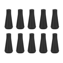 10PCS Rubber Arrowhead Archery Replacement Broadhead for Sports Shooting PracticeBlack 6mm