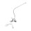 USB Rechargeable Touch Sensor LED Desk Table Lamp Flexible Clip On Book Light Silver 2
