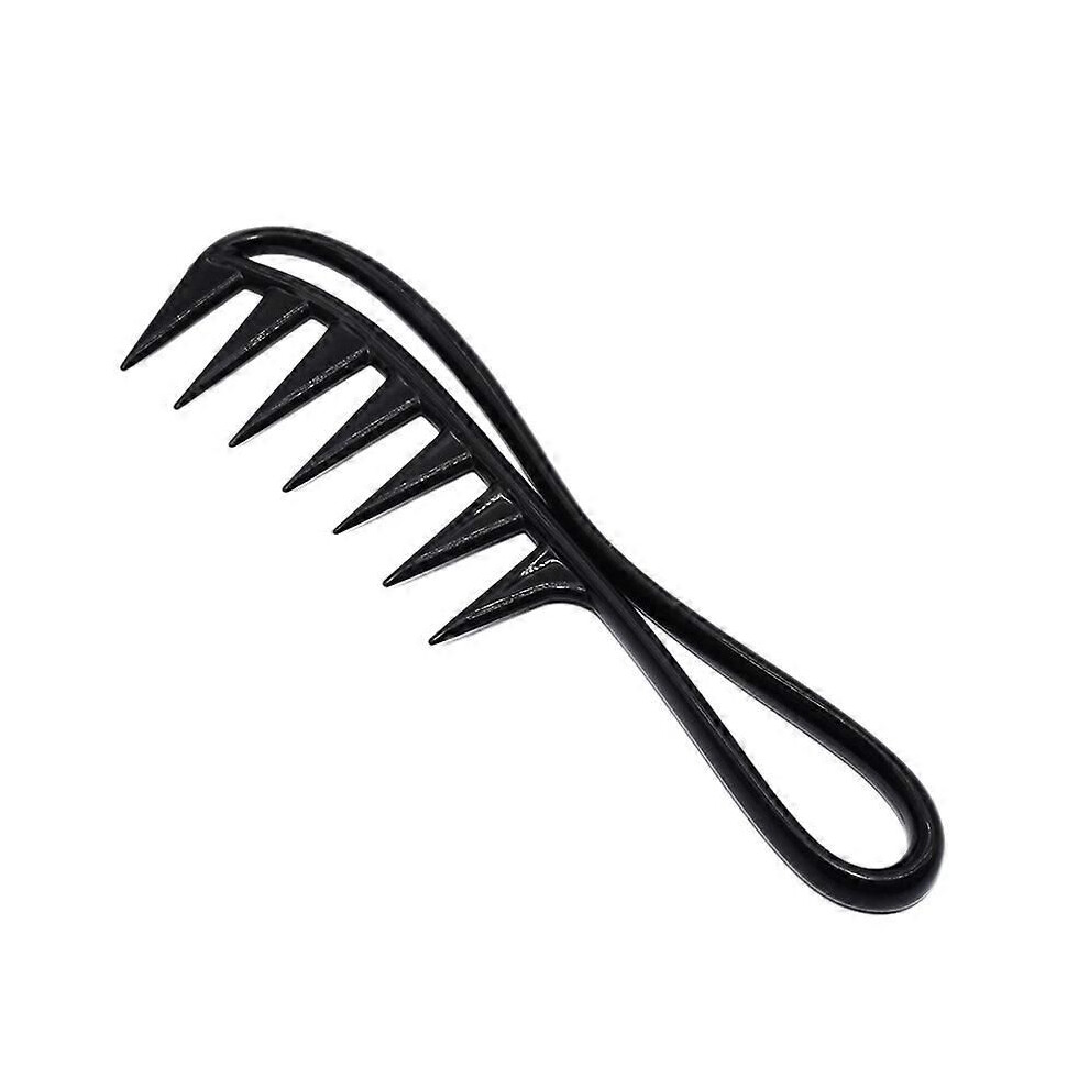 Wide Tooth Plastic Comb Detangler Curly Hair Hairdressing Comb