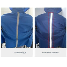 Disabled Electric Wheelchair Special Cloak Raincoat with Reflective Strip Windproof Rainproof Wheelchair Cover Navy Blue