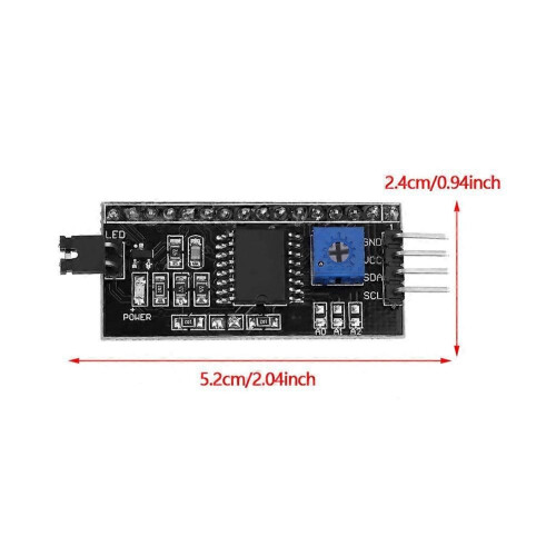 LCD1602 Adapter Board IIC/I2C Interface 5V Converter Module for 1602 LCD 2