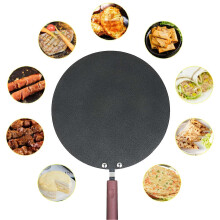 Pancake Pan Crepe Maker Flat Pan Griddle Pan with Spreader & Spatula Crepe Maker Griddle