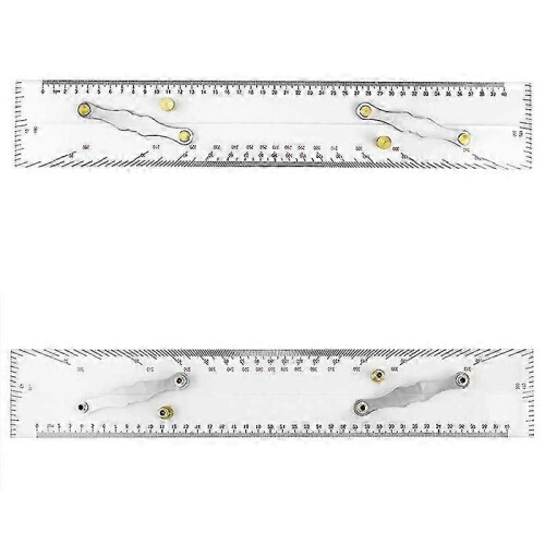 Marine Parallel Ruler 450MM with Clear Scales for Nautical Charts and Mapping Points 2