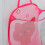 Foldable Laundry Bag, Collapsible Laundry Basket, Large Mesh Laundry Hamper, Bathroom Wall Mounted with Hook, Pink Cat Pattern 2