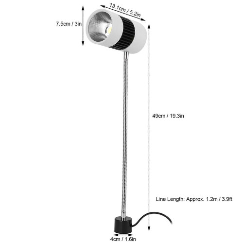 Λάμπα LED 18W με μαγνητική βάση για τόρνο, εργαλειομηχανή, φως εργασίας 1