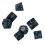 7pcs Polyhedral Dice Acrylic DND Polyhedral Game Dice Toys for Table Playing GameBlue 4