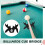 Pont de Queue de Billard Rétractable avec Tête de Pont, Accessoire pour Table de Billard (Snooker/Pool) 2