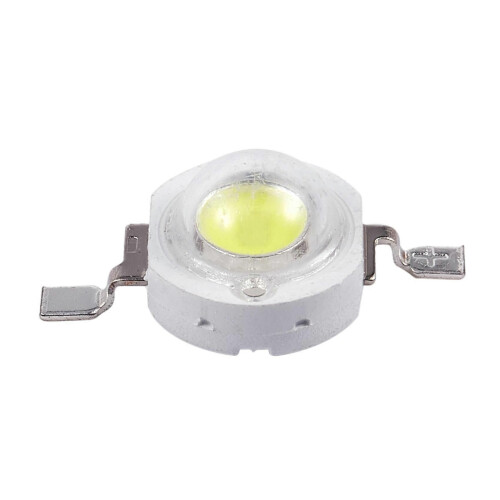 100 τεμάχια υψηλής ισχύος 2 ακίδων 3W λευκών LED πομπών με χάντρες 170-190Lm 6000K 1