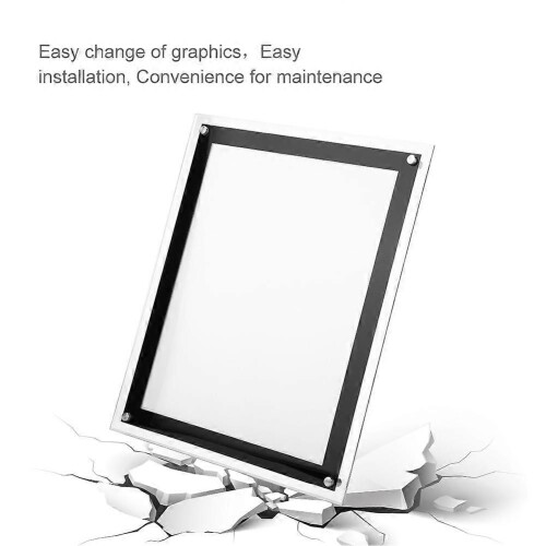 Φωτιστικό LED A4 με ακρυλικό πλαίσιο Snap Frame με οπίσθιο φωτισμό (A4) 2