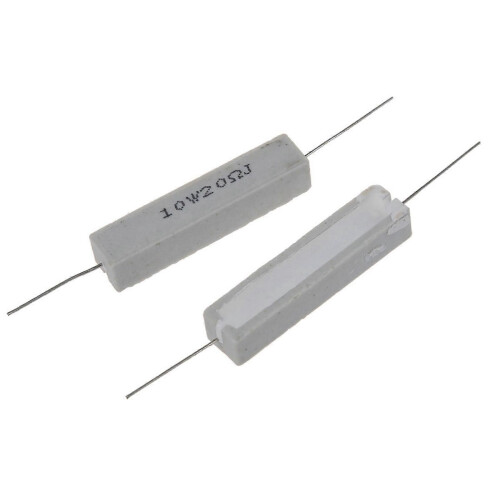 5x 10W 20 Ohm 5% συρματόσχοινο κεραμικό τσιμεντοειδές αντιστάτη 10 Watt 1