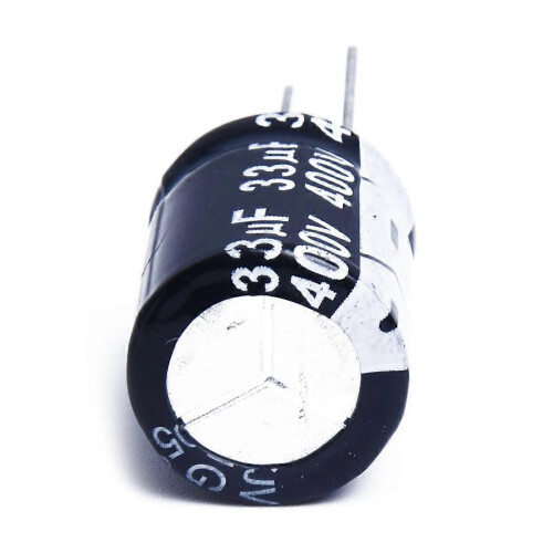 10pcs Capacitor Electrolytic Aluminum 33UF 400V Black 2