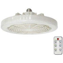Ventilatore da soffitto E27 con luce e telecomando, ventilatore con luce compatibile con la camera da