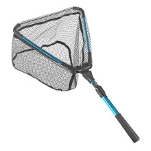 75-90cm Folding Fishing Brail Net Telescopic Fishing Landing Net Blue