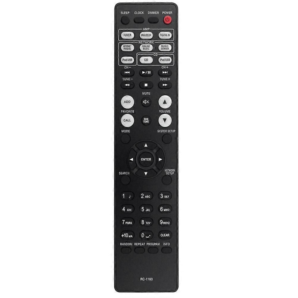 Replace Rc-1163 Remote Control For Denon Rc-1163 Remote Control 9409192937940