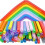 200 τεμάχια εξαιρετικά μακριά εύκαμπτα πλαστικά καλαμάκι 3