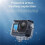 TELESIN Waterproof Case and Floating Stick Combo for  Action 6, 60M/196FT Deep Diving Capability 10