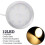 2 luci LED da 12 V per camper, roulotte, barche, interni, soffitto, luce bianca calda 3