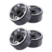 4 τεμάχια ζάντες από μεταλλικό κράμα 1.9 Beadlock (ασημί)